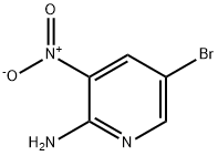 2-アミノ-5-ブロモ-3-ニトロピリジン 化学構造式