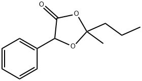 2-Methyl-5-phenyl-2-propyl-1,3-dioxolan-4-one Struktur