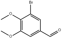 3-ブロモ-4,5-ジメトキシベンズアルデヒド 化学構造式