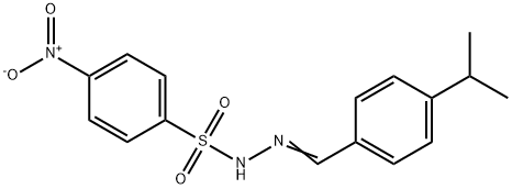 4-nitro-N-[(4-propan-2-ylphenyl)methylideneamino]benzenesulfonamide Structure