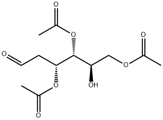 3,4,6-三-O-乙酰基-2-脱氧-D-吡喃葡萄糖 结构式