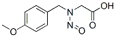 2-[(4-methoxyphenyl)methyl-nitroso-amino]acetic acid Struktur