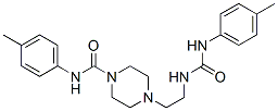 N-(4-methylphenyl)-4-[2-[(4-methylphenyl)carbamoylamino]ethyl]piperazi ne-1-carboxamide Struktur