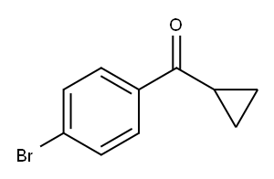 (4-ブロモフェニル)シクロプロピルメタノン 化学構造式