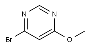 4-溴-6-甲氧基嘧啶 结构式
