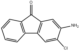 2-アミノ-3-クロロ-9H-フルオレン-9-オン 化学構造式