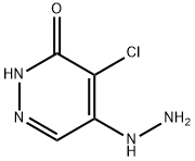 4-氯-5-肼-3(2H)-哒嗪, 6959-56-4, 结构式