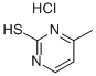 2-メルカプト-4-メチルピリミジン·塩酸塩 化学構造式
