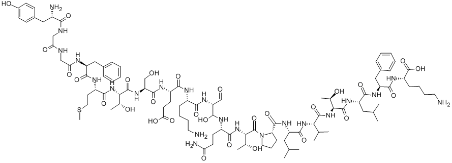 Δ-内啡肽, 69599-55-9, 结构式