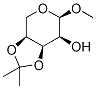 Methyl 3,4-Isopropylidene-β-L-arabinopyranoside Structure