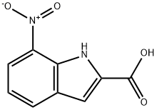 7-ニトロ-1H-インドール-2-カルボン酸 化学構造式
