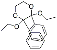 2,3-diethoxy-2,3-diphenyl-1,4-dioxane Structure