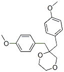 2,2-bis[(4-methoxyphenyl)methyl]-1,4-dioxane Struktur