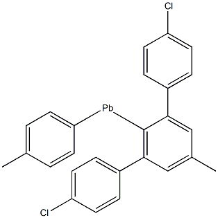 bis(4-chlorophenyl)-bis(4-methylphenyl)plumbane Structure