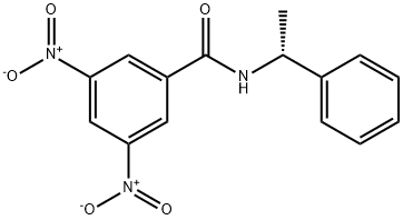 (R)-(-)-N-(3,5-ジニトロベンゾイル)-α-フェニルエチルアミン 化学構造式