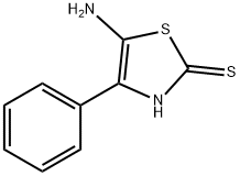 5-アミノ-4-フェニル-2(3H)-チアゾールチオン 化学構造式