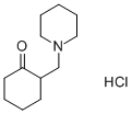 2-(PIPERIDYLMETHYL)-1-CYCLOHEXANONE HYDROCHLORIDE 结构式