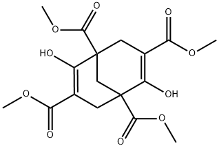 2,6-二羟基二环[3.3.1]壬-2,6-二烯-1,3,5,7-四羧酸四甲酯, 6966-22-9, 结构式