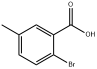 2-溴-5-甲基苯甲酸 结构式