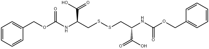 N,N'-ジカルボベンゾキシ-L-シスチン 化学構造式