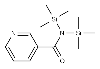 N,N-Bis(trimethylsilyl)-3-pyridinecarboxamide 结构式