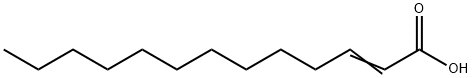 2-十三碳烯酸, 6969-16-0, 结构式