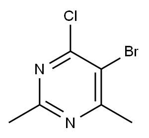 5-Bromo-4-chloro-2,6-dimethylpyrimidine Structure