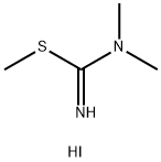 N,N-二甲基(甲基硫基)甲亚胺酰胺氢碘化物 结构式