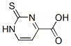 2-硫代-1,2-二氢嘧啶-4-羧酸, 6972-13-0, 结构式