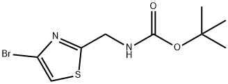 (4-ブロモチアゾール-2-イル)メチルカルバミン酸TERT-ブチル 化学構造式