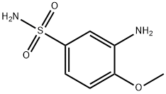 3-アミノ-4-メトキシベンゼンスルホンアミド 化学構造式