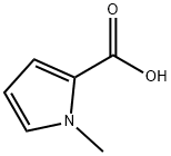 1-メチル-1H-ピロール-2-カルボン酸 化学構造式