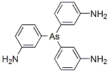 3-bis(3-aminophenyl)arsanylaniline Struktur