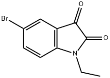 5-bromo-1-ethyl-1H-indole-2,3-dione, 69736-76-1, 结构式