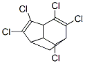 2,3,4,5,7-ペンタクロロ-3a,6,7,7a-テトラヒドロ-1,6-メタノ-1H-インデン 化学構造式