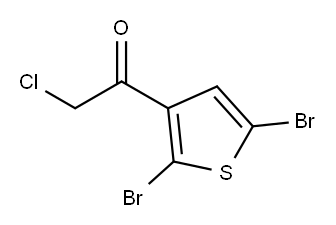 2-CHLORO-1-(2,5-DIBROMOTHIEN-3-YL)ETHANONE 结构式