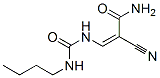 (Z)-3-(butylcarbamoylamino)-2-cyano-prop-2-enamide Structure