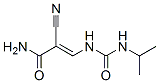 2-cyano-3-(propan-2-ylcarbamoylamino)prop-2-enamide 结构式