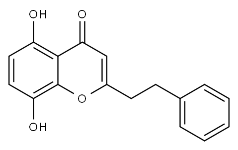 5,8-二羟基-2- ( 2-苯乙基)色酮, 69809-24-1, 结构式