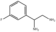 1,2-Ethanediamine,  1-(3-fluorophenyl)- 结构式