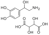 	 酒石酸水素ノルエピネフリン 化学構造式