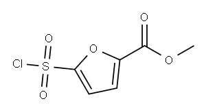 5-氯磺酰-2-康酸甲酯 结构式