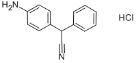 (对-氨基苯基)-(苯基)-乙腈盐酸盐, 69833-17-6, 结构式
