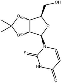 2',3'-O-イソプロピリデン-2-チオウリジン 化学構造式