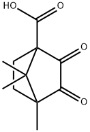 4,7,7-TRIMETHYL-2,3-DIOXOBICYCLO[2.2.1]HEPTANE-1-CARBOXYLIC ACID Structure