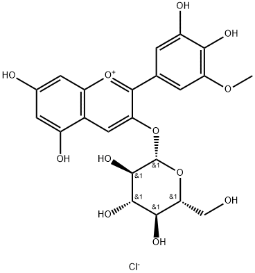 矮牵牛素葡萄糖苷, 6988-81-4, 结构式