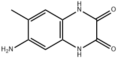 6-アミノ-7-メチル-2,3-キノキサリンジオール 化学構造式