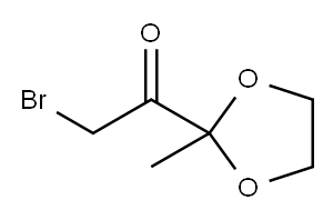 Ethanone, 2-bromo-1-(2-methyl-1,3-dioxolan-2-yl)- (9CI) 结构式