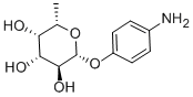 4-氨基苯基-Β-D-吡喃岩藻糖苷 结构式