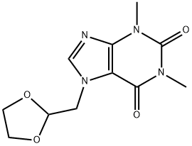 多索茶碱, 69975-86-6, 结构式